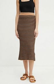 Spódnica midi Weekend Max Mara  brązowa 2515301012600