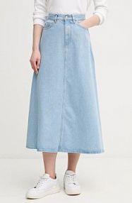 Spódnica midi United Colors of Benetton  niebieska 43C8D004K