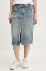 Spódnica midi Guess Originals  niebieska W5RG35.D4XY0