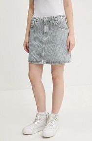 Spódnica mini HUGO Blue  niebieska 50537444