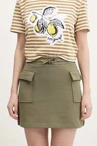 Spódnica mini HUGO Blue  zielona 50537460