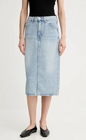 Spódnica midi Levi's  niebieska 001VH