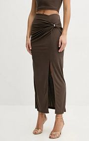 Spódnica maxi Guess  brązowa W5GD0E.KAQL2