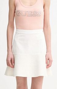 Spódnica mini Guess  biała W5GD87.WH610