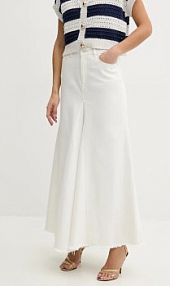 Spódnica midi Guess  beżowa W5GD95.D5N92