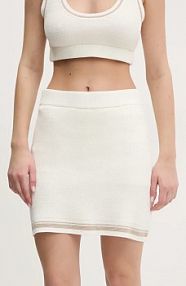 Spódnica mini DKNY  beżowa DP5R6026