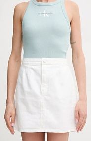 Spódnica mini Calvin Klein Jeans  biała J20J225194