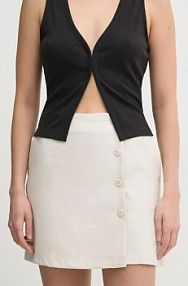 Spódnica mini Calvin Klein Jeans  beżowa J20J225328