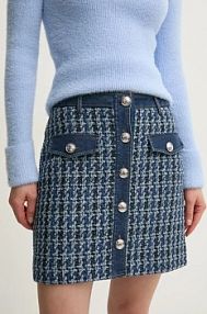 Spódnica mini Morgan  niebieska JIKI