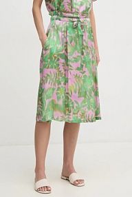 Spódnica midi La Petite Française  zielona PFJUDITH