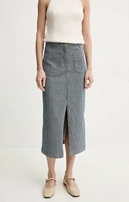 Spódnica midi Sessun  granatowa 25206005