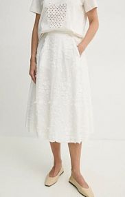Spódnica midi MUNTHE  biała 251122225125
