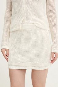 Spódnica mini Abercrombie & Fitch  beżowa KI143.5075.17