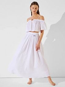 Spódnica maxi Karl Lagerfeld  biała A2W46043