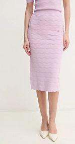 Spódnica midi Herve Leger  fioletowa SCJ3515831