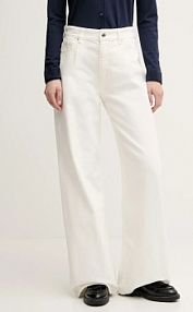 Jeansy Sisley  beżowe damskie 4MCPLE045