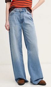 Jeansy Sisley  niebieskie damskie 4MCPLE045