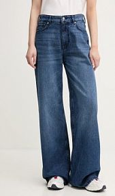 Jeansy Sisley  niebieskie damskie 4MCPLE045