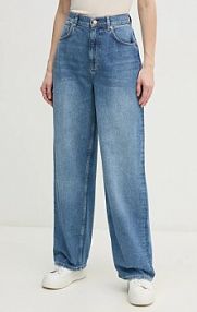 Jeansy Sisley  niebieskie damskie 4I2MLE04D