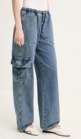 Jeansy Moschino Jeans  niebieskie damskie 0320.3721