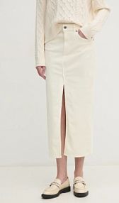 Spódnica maxi United Colors of Benetton  beżowa 41ULD0045