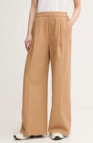 Spodnie eleganckie United Colors of Benetton  brązowe damskie 4DUKDF01B