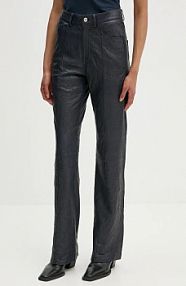 Spodnie skórzane Zadig&Voltaire  granatowa RWPA00083