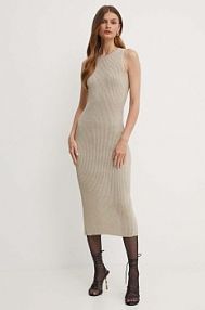 Sukienka midi Marella  beżowa 2423326051200