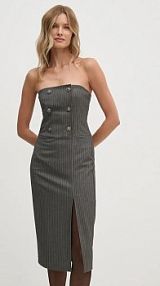 Sukienka mini Sisley  szara 4OPDLV06L