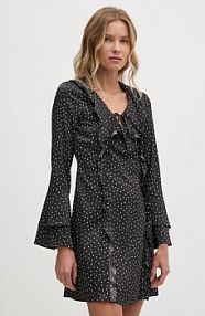 Sukienka mini Sisley  czarna 4ETLLV06V