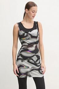 Sukienka mini adidas Originals  szara IZ4890