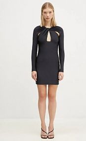 Sukienka mini coperni  czarna COPJS18545