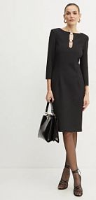 Sukienka mini Simona Corsellini  czarna A24CPAB007