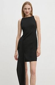 Sukienka mini Sandro Ferrone  czarna SFS23YBEBOLLE