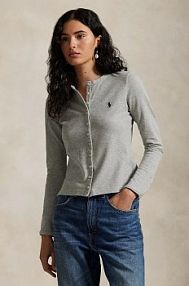 Longsleeve Polo Ralph Lauren  szary damski 211941175