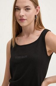 Top Guess Jeans  czarny damski W4BR17.Z3HO2