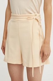 Szorty PATRIZIA PEPE  beżowe damskie 8P0654.A6F5