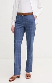 Spodnie eleganckie Sisley  niebieskie damskie 4IQULF06I