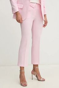 Spodnie eleganckie Sisley  różowe damskie 4OQLLF06Q