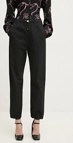 Spodnie eleganckie Moschino Jeans  czarne damskie 0303.3224