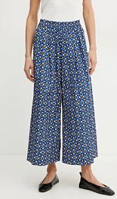 Spodnie eleganckie Weekend Max Mara  niebieskie damskie 2515131102600