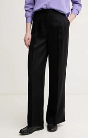 Spodnie eleganckie United Colors of Benetton  czarne damskie 4Y09DF08X