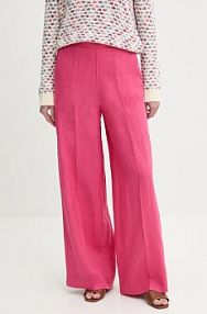 Spodnie eleganckie United Colors of Benetton  różowe damskie 4AGHDF08K