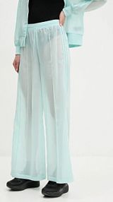 Spodnie eleganckie adidas Originals  turkusowe damskie JN6126