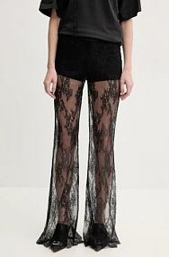 Spodnie eleganckie Aniye By  czarne damskie 185630