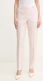 Spodnie eleganckie Boss  różowe damskie 50537461