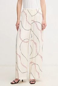 Spodnie eleganckie Tommy Hilfiger  beżowe damskie WW0WW44542