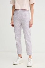 Spodnie eleganckie La Petite Française  fioletowe damskie PFPHAREL