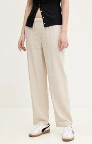 Spodnie eleganckie Abercrombie & Fitch  beżowe damskie KI156.5129.18