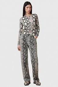 Spodnie skórzane AllSaints  multicolor W012TC